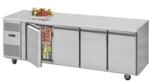 Wholesale CFC Free Stainless Steel Fridge Freezer Undercounter Fridge With Freezer Compartment 460L Capacity from china suppliers