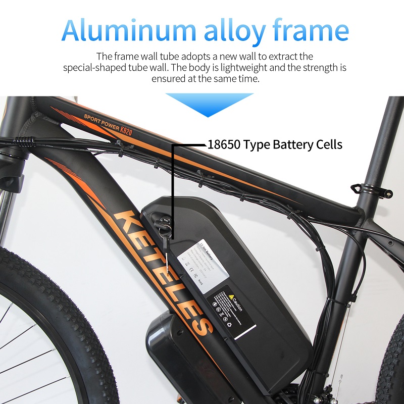 500w Electric Mountain Bike , 26"X1.95" Battery Assist Mountain Bike 13AH