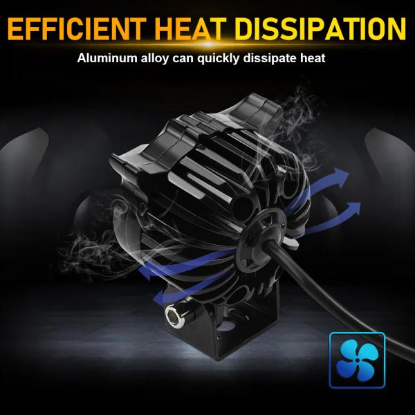 2 LED Owl Yellow White Flash Color MINI Projector Light For Motorcycle