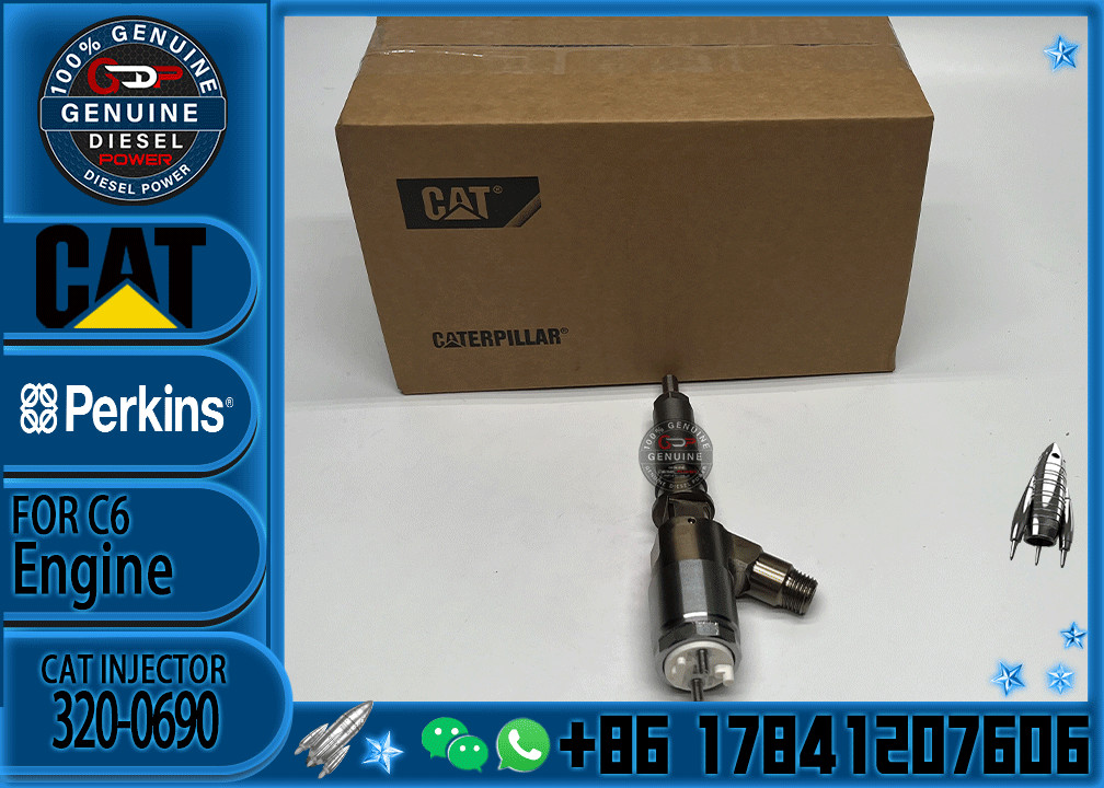High Quality C6.6 Diesel Engine Cat 320D Injector Fuel Inyector 3200690 10R-7673 2645A749 320-0690 For Caterpillar Excav