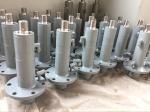 Front Flange Welded Hydraulic Cylinders Plunger Type Oil 3000PSI Pressure