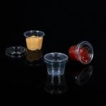 4oz PLA Disposable Dressing Cups Plastic Condiment Containers
