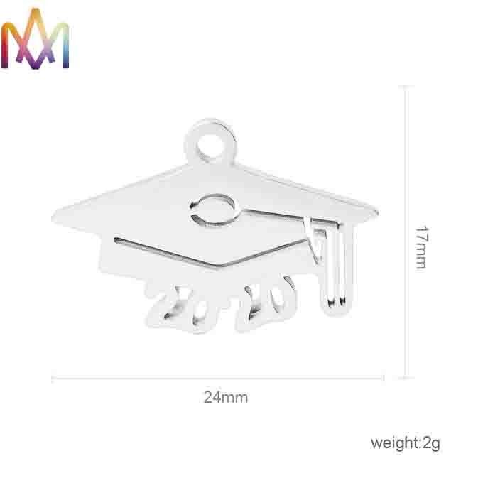 20pcs 17x24mm School Graduation Gift Trencher Cap Charms