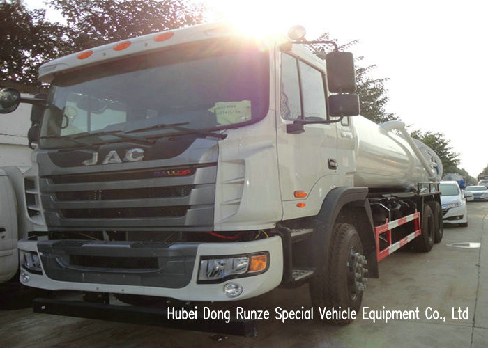 JAC LHD 4x2 10 Wheeler Sewage Suction Tanker Truck With Vacuum Pump 16m3