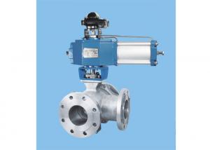 Motorized Three Way Ball Valve  Resistance Coefficient Small Resistance Ss