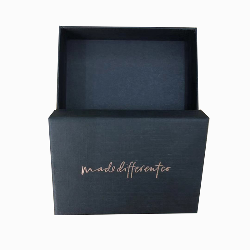 Matte Black Paper Gift Package Box Custom For Jewelry Watch Eyewear