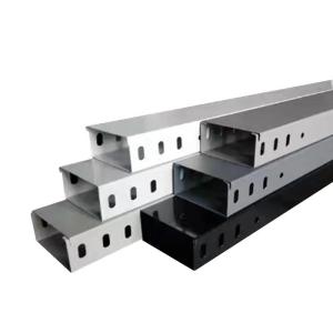 Wholesale Custom Galvanized Steel Trough Cable Tray Bridge Type for Medium Duty Silver Cable Management from china suppliers