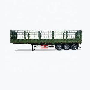 Wholesale 40ft 3 Axles Platform Rail Side Semi Trailer with EBS Brake System for Cargo Delivery from china suppliers