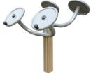 outdoor fitness equipments WPC materials based taichi spinner-LK-T02