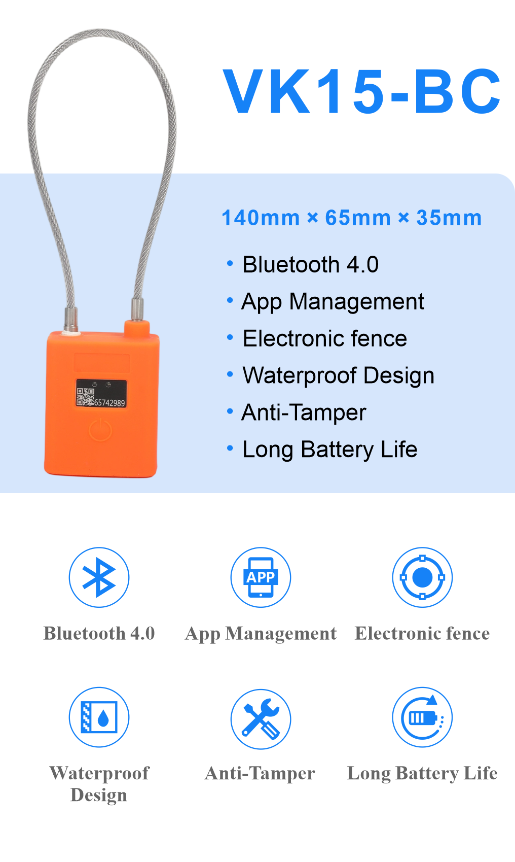 VK15-BC Smart IoT Seal Lock