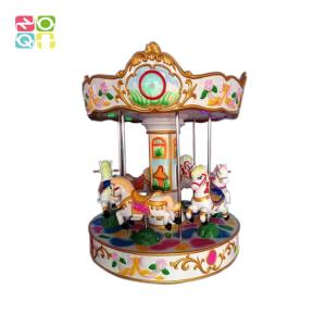 Wholesale Indoor Fiberglass Material Coin Operated Carousel Ride 6 Seats For Kids from china suppliers