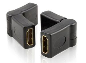 Wholesale New 180 degree 19 PIN HDMI Adapter female to female Coupler Converter M/F from china suppliers