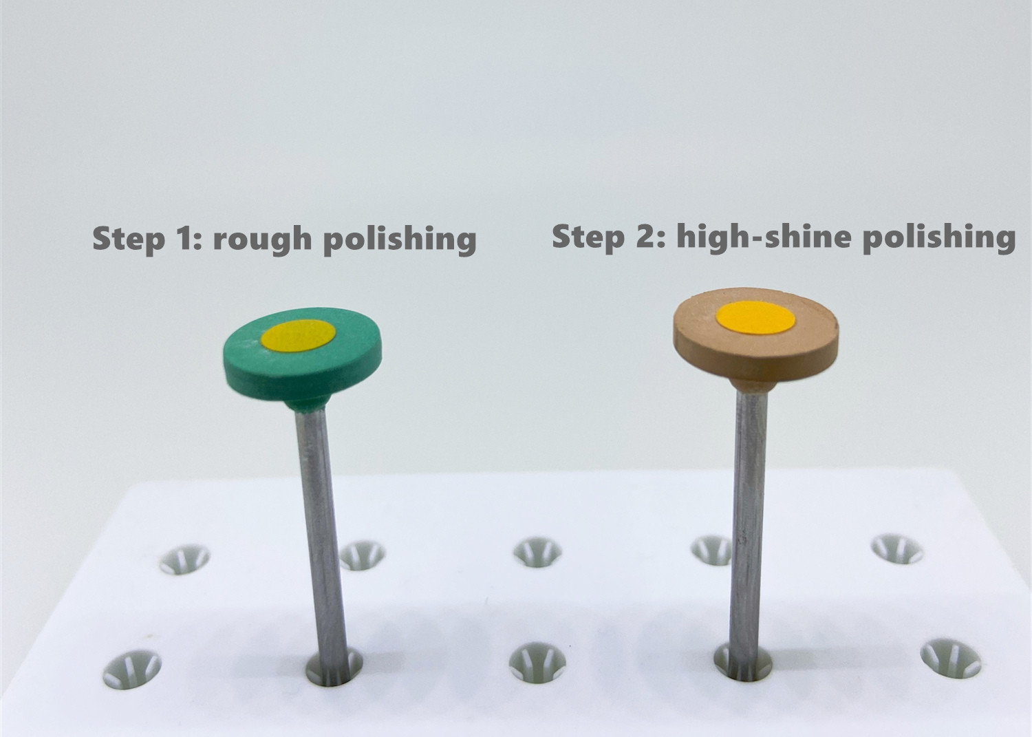 Sintered Zirconia Polishing Burs All Ceramics Rubber Polishing Wheels T shape
