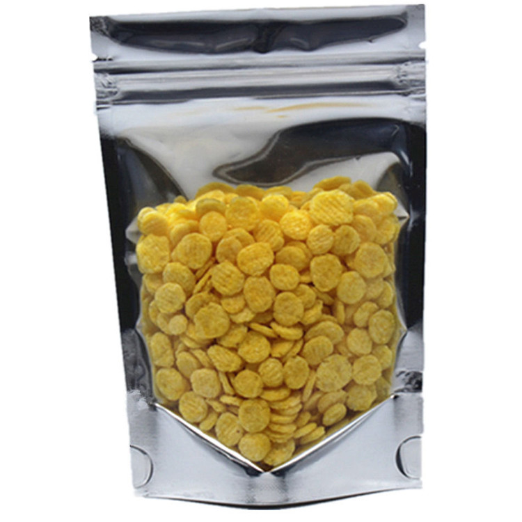 3 sides heat sealed k top foil lined food grade plastic packaging bags for beef jerky