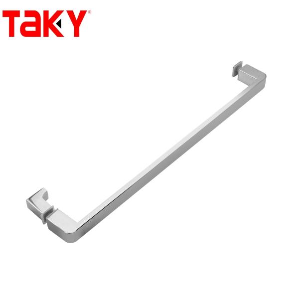 12mm Glass Thickness Stainless Steel Rectangular Tube Bar Glass Door Straight