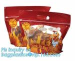 Stand Up Roasted Chicken Packaging Bags With Zip Top Hot Rotisserie Chicken Bag,