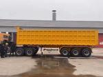 40-80 Ton Hydraulic Rear Dump Tipper Trailer 3 Axles Tipper Semi Truck Tipping