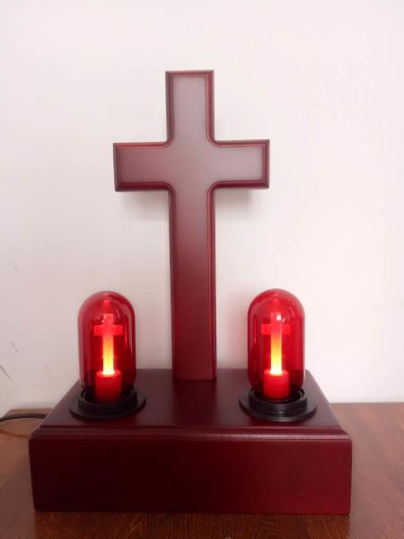 Cross Lamp Holder Decorative LED Bulbs , Led Lighting Bulbs Aluminum + Glass
