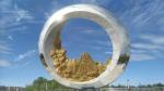 Exhibition mirror polish stainless steel sculptures ,customized metal statue