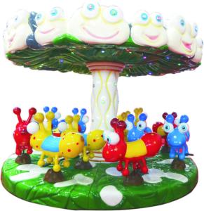 Wholesale Colorful Carousel Amusement Ride , Single Layer Ant Park Merry Go Round Ride from china suppliers