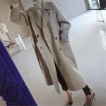 Autumn Winter Puffer Down Coat Korean Loose Wool Coat For Ladies