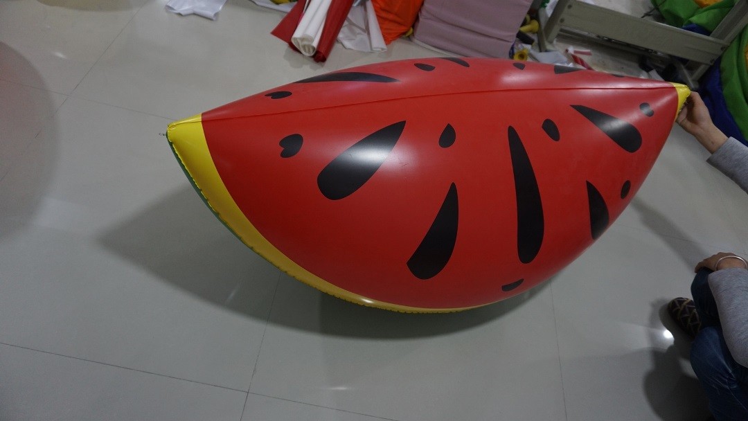 Personalised Fruit Shaped Balloons , 1.2m Long Inflatable Watermelon Slicer