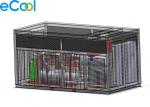 CO2 Refrigeration Station Freezer Condensing Unit / Machine Room Free Cascade