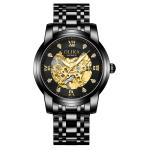 Automatic 2670 Men Mechanical Watches Hollow Luxury 5ATM Waterproof Alloy Case