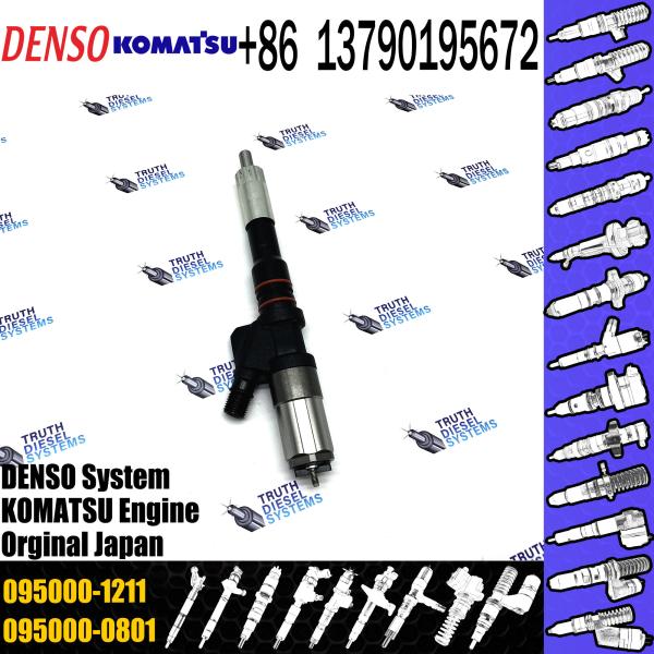 diesel injector nozzle 095000-1211 6156-11-3300 injector for Komatsu Excavator