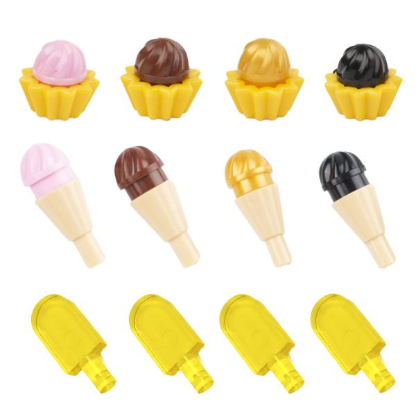 500pcs MOC Accessories Bricks City Food Model Block Food Ice Cream Cone 15470