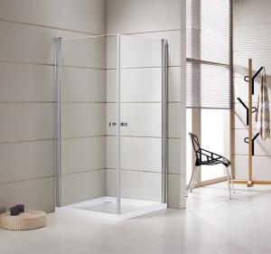 Wholesale Small Bathrooms Square Shower Stalls / Shower Cubicle 5mm Thickness Doors from china suppliers