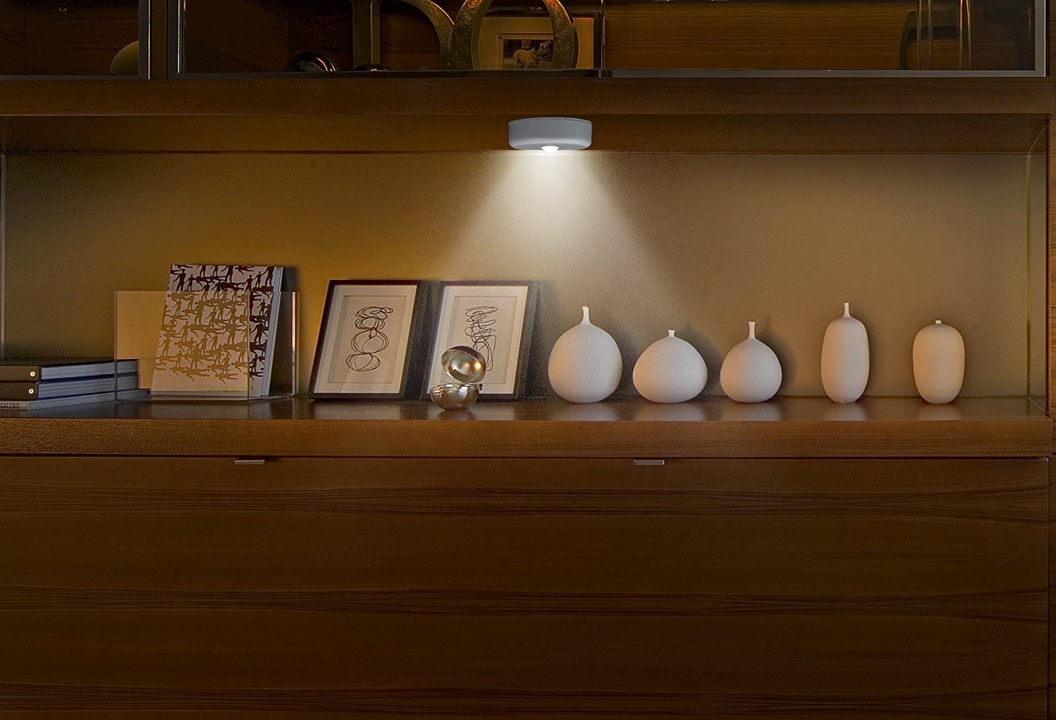 Bright LED Night Light/ Touch Tap Push Closets Cabinet Light Battery Lighting and Circuitry Design Sensor Room Bedroom 1-year 80