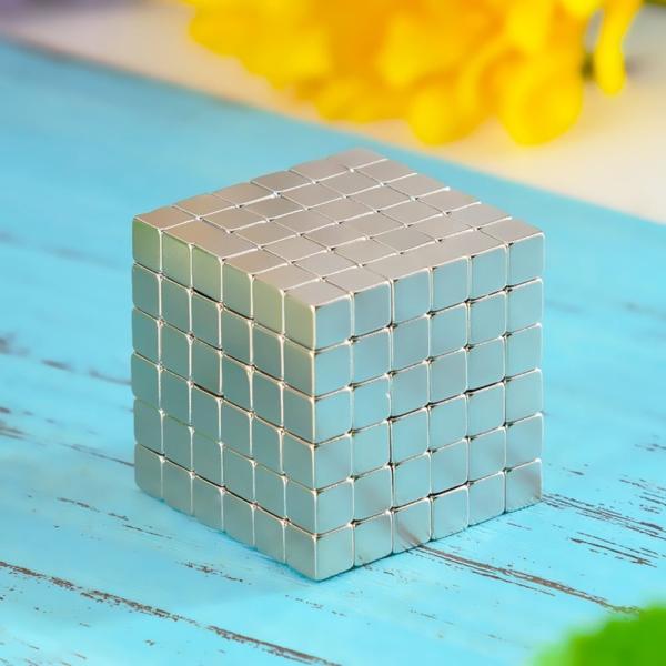 Kellin Neodymium Magnetic Cube 216 Pcs 5mm Magnetic Block Building Square Buck