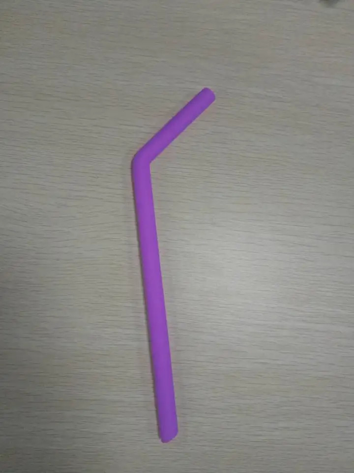 OEM Tasteless Silicone Bubble Tea Straw , Reusable Silicone Bendy Straws