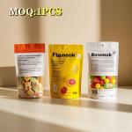 Food Ziplock Packaging Bags For Nut Snack Coffee Custom Logo Printed Zip Lock