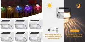 Wholesale Garden LED Lighting Solar Fence Lights Garden Wall Light Decorative Ambient Lamps from china suppliers