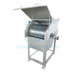 0.75kw SUS304 Rotary Drum Screening Machine DN350 Outlet Flange Rotary Drum