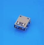 Gold Plating Contact USB 3.0 Connector 90° DIP Stainless Steel Receptacle