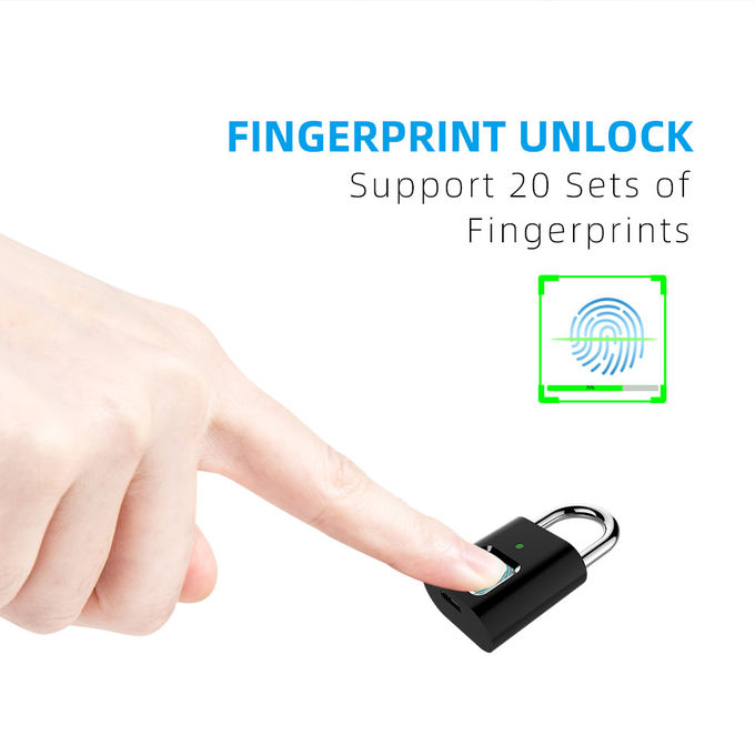 L34 Fingerprint USB Charge Anti Theft Touch Lock NO Key Unlock