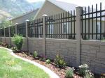 Iso 9001 Steel Picket Fence Wrought Picket Top Garden 6 Ft Tall Durable
