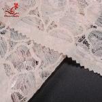 Fashion Swiss Lace Fabric 140cm Width / Embroidered Bridal Lace Fabric
