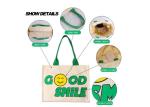 Canvas Cotton Reusable Shopping Bags Tote Multiscene For Women