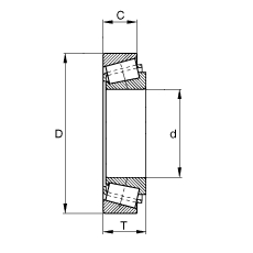 32313 single row taper roller bearing with 65mm*140mm*51mm