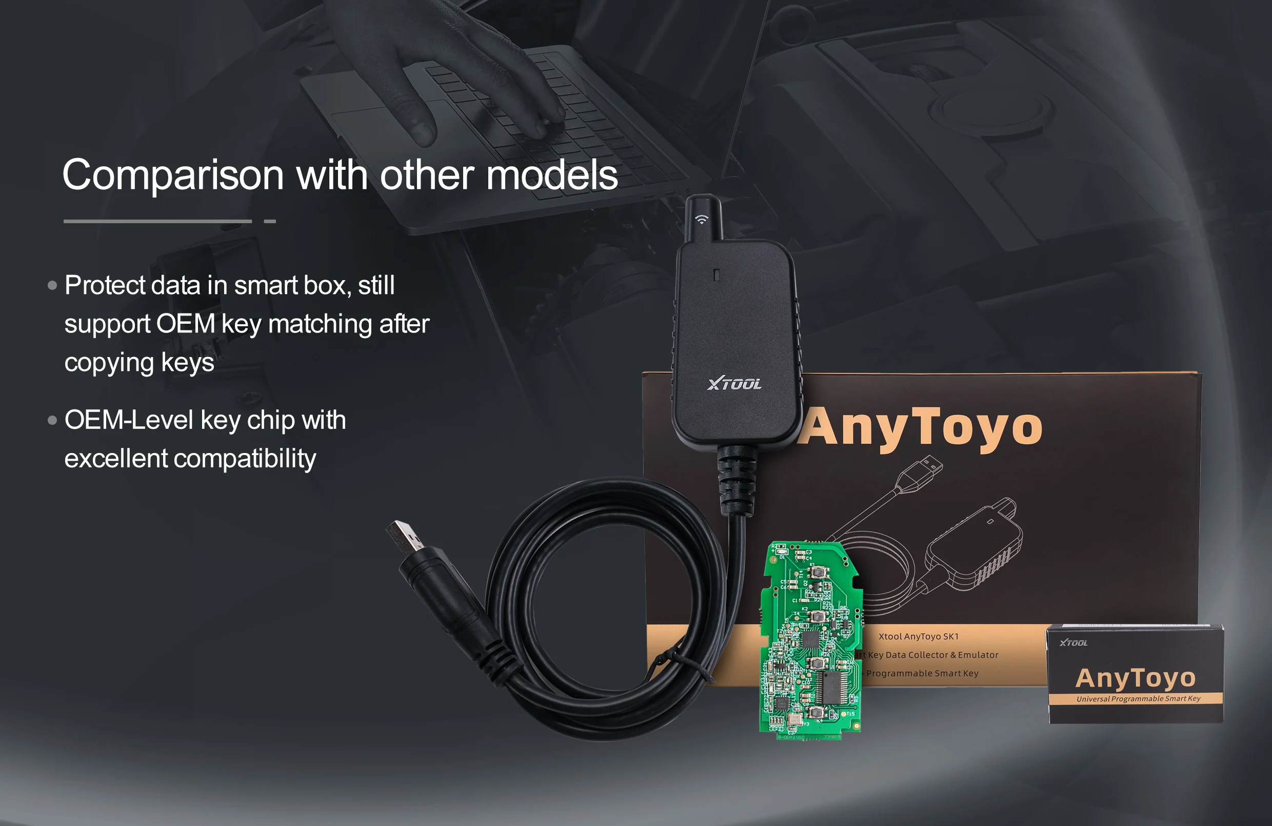 2025 XTOOL AnyToyo SK1 For Toyota For Lexus 8A/4A Smart Key Programming All Keys Lost Auto Key Coding With X100 PAD3 KC501