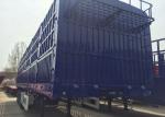 Multi Color Semi Low Bed Trailer , Normal Suspension Semi Equipment Trailer
