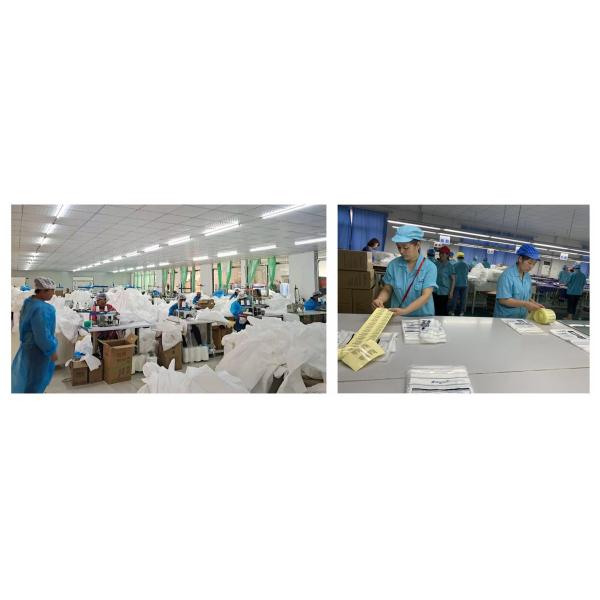 S-4XL Type 5 6 Disposable Coveralls Liquid Proof Non Woven Disposable Protective Suit