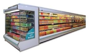 Wholesale Supermarket Deck Multi Open Chiller CE ROHS Vertical curtain curtain chiller from china suppliers