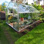 Glass Sheet Horticultural Pint Sized Greenhouse Tent For Flower Garden
