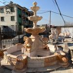 BLVE Natural Stone Garden Horse Fountains Modern Marble Water Fountain Hand