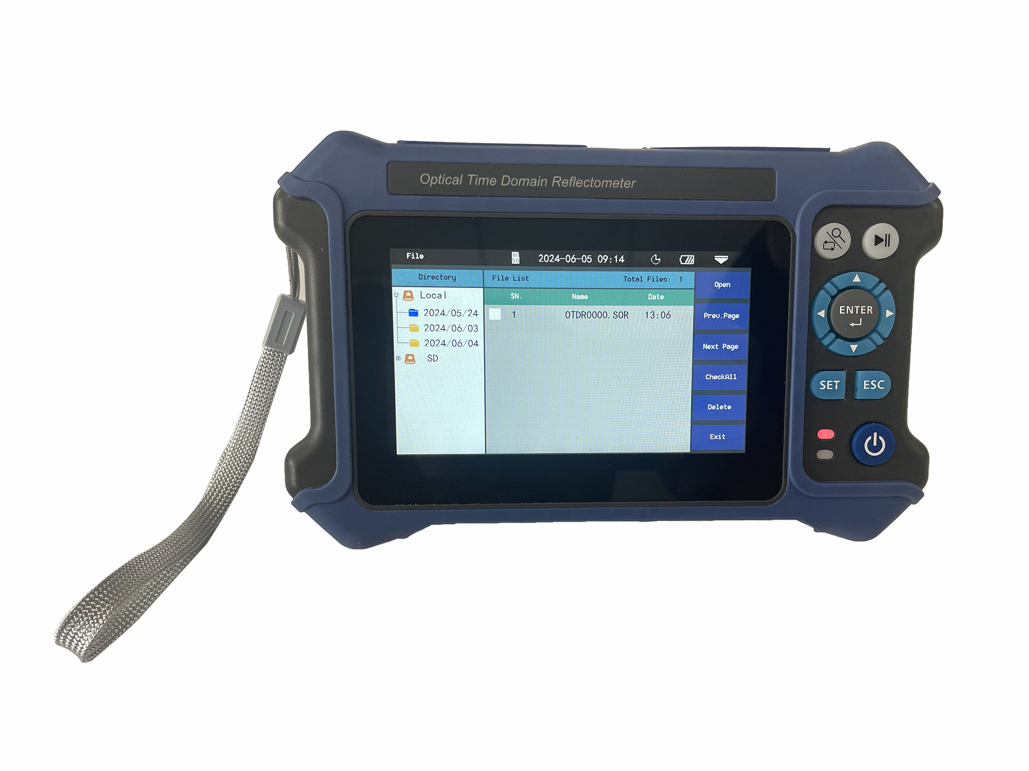 1310 / 1550nm Mini OTDR Optical Time-domain Reflectometer Touch Screen OPM VFL OSL LED